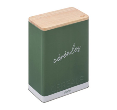 BOITE CEREALE COLOR EN METAL