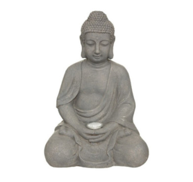 LAMPE SOLAIRE BOUDDHA H.43CM