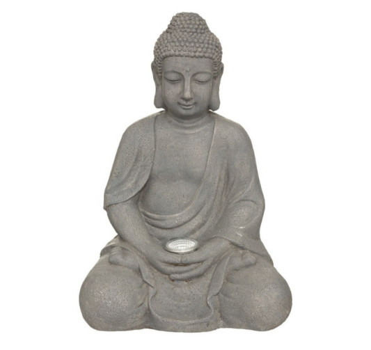 LAMPE SOLAIRE BOUDDHA H.43CM