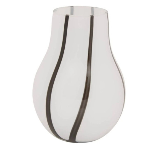 VASE BICOLORE BLACK AND WHITE