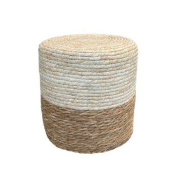 POUF EN JACYNTHE D EAU 30X30CM