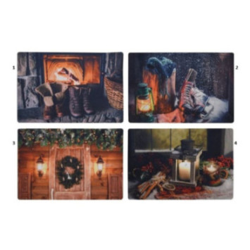 PAILLASSON SCENE DE NOEL