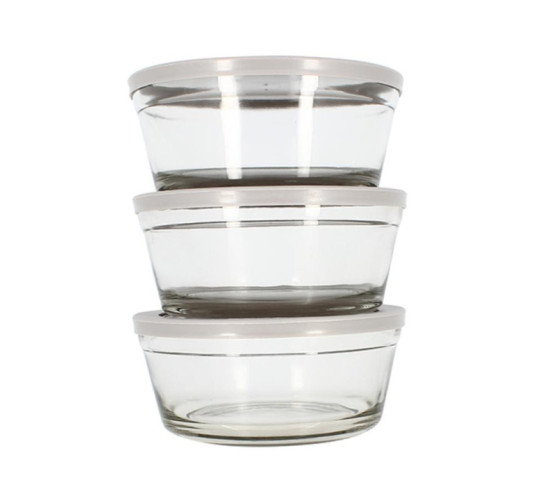 SET DE 3 BOLS EN VERRE 940ML