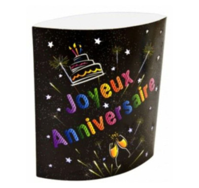 CENTRE DE TABLE LED NOIR