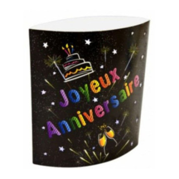 CENTRE DE TABLE LED NOIR