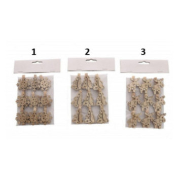 PINCES DECORATIVES EN BOIS