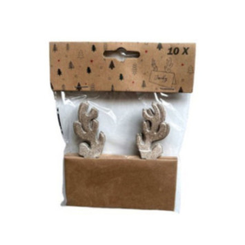 LOT DE 10 CARTES PORTE NOM