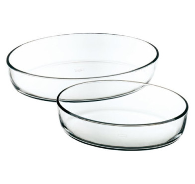 LOT 2 PLATS OVALS 35 ET 26CM