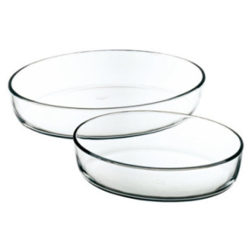 LOT 2 PLATS OVALS 35 ET 26CM