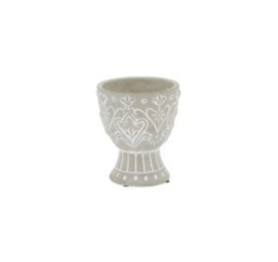 POT DE FLEURS EN CIMENT GRIS