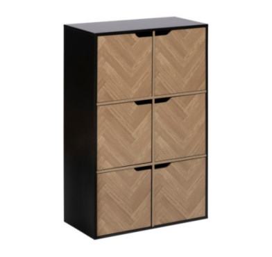 ETAGERE CHEVRONS 6 CASES