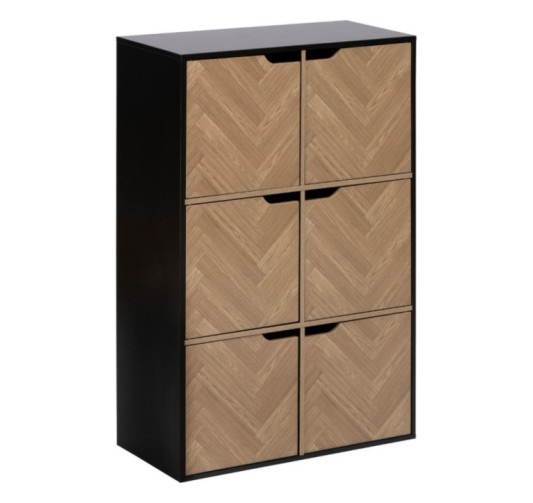 ETAGERE CHEVRONS 6 CASES
