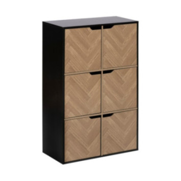 ETAGERE CHEVRONS 6 CASES