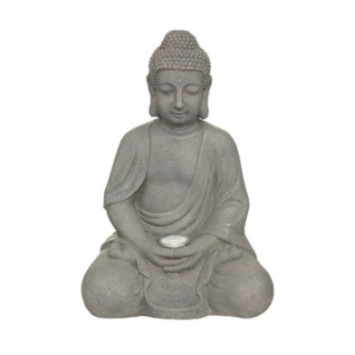LAMPE SOLAIRE BOUDDHA H.43CM