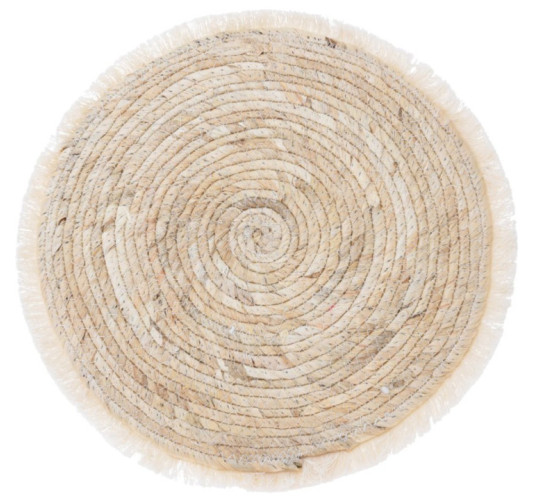 SET DE TABLE ROND NATUREL