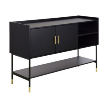 BUFFET 2 PORTES TEDY NOIR