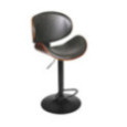CHAISE DE BAR RENO EN CUIR