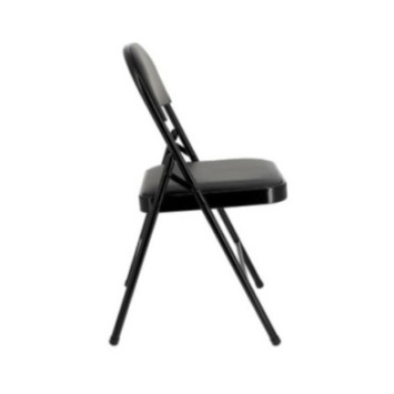 CHAISE PLIABLE NOIR PVC