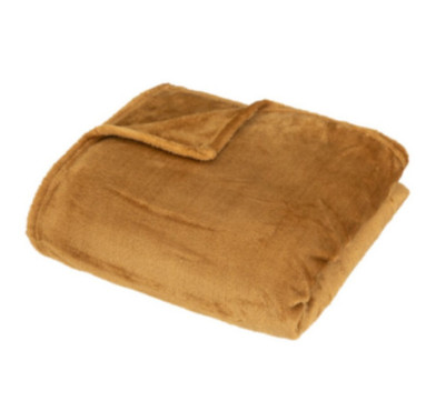 PLAID MOUTARDE 150X200CM