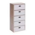 COMMODE 5 TIROIRS EN TISSU