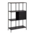 ETAGERE EN METAL NOIR 1 PORTE