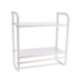 ETAGERE MURALE METAL BLANC
