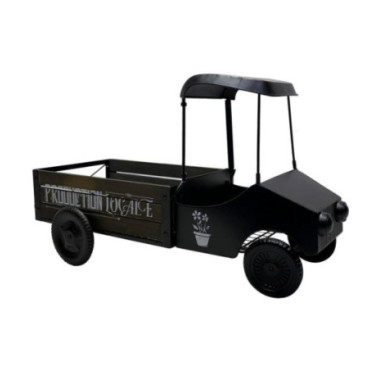 MINI CAMION PORTE PLANTES NOIR