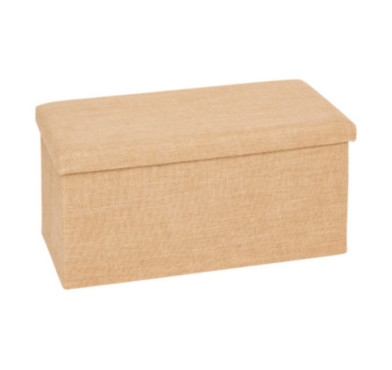 POUF DE RANGEMENT EN TOILE