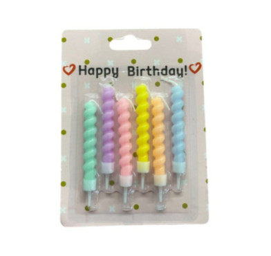 BOUGIES POUR GATEAU PAR 6PCS