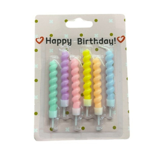 BOUGIES POUR GATEAU PAR 6PCS