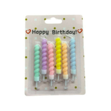 BOUGIES POUR GATEAU PAR 6PCS