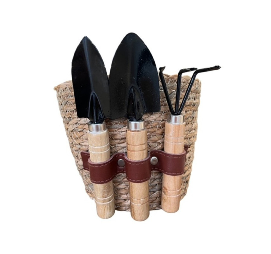 PANIER AVEC OUTILS DE JARDIN