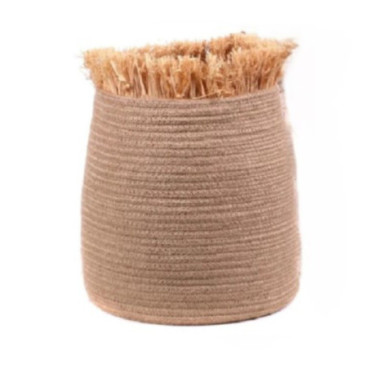PANIER ROND NATUREL JUTE