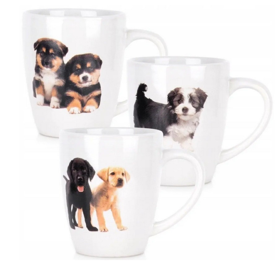 SET DE 3 MUGS CHIEN 220ML