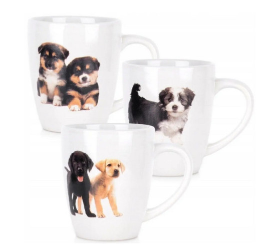 SET DE 3 MUGS CHIEN 220ML