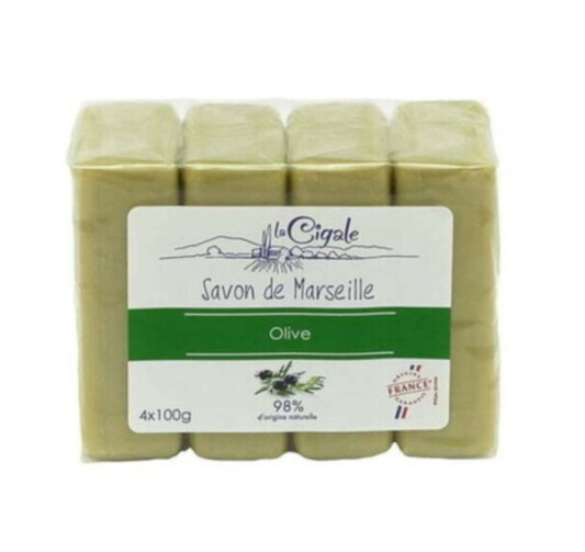 LOT DE 4 SAVONS DE MARSEILLE