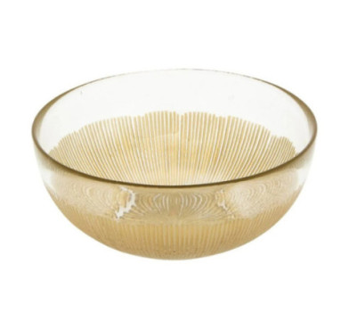 BOL CELESTE DORE EN VERRE