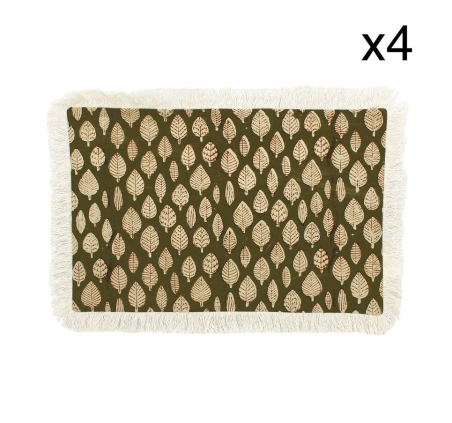 4 SETS DE TABLE RIMINI COTON