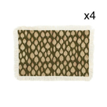 4 SETS DE TABLE RIMINI COTON