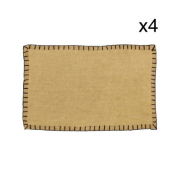 4 SETS DE TABLE TIVOLI EN LIN