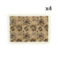 4 SETS DE TABLE BARI EN COTON