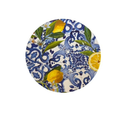 ASSIETTE PLATE CITRON D40CM