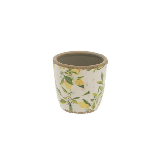 CACHE POT CITRON D.12,5CM