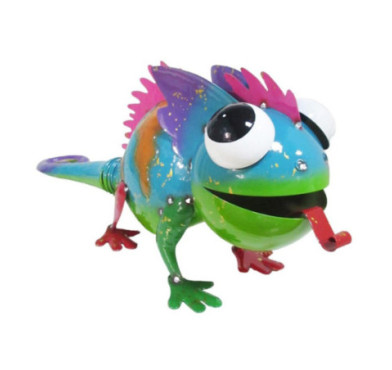 IGUANE EN METAL - L.52CM