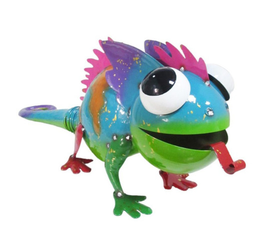 IGUANE EN METAL - L.52CM