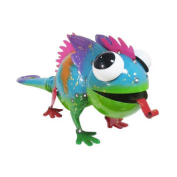 IGUANE EN METAL - L.52CM