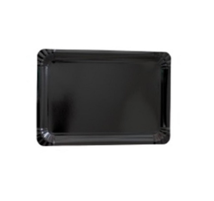 LOT DE 5 PLATEAUX NOIR 23X33CM