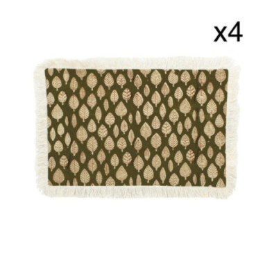 4 SETS DE TABLE RIMINI COTON