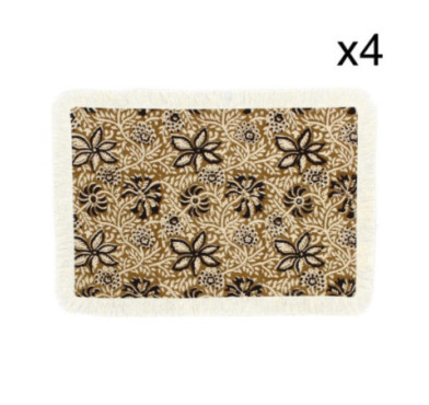 4 SETS DE TABLE BARI EN COTON