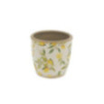 CACHE POT CITRON JAUNE D.16CM